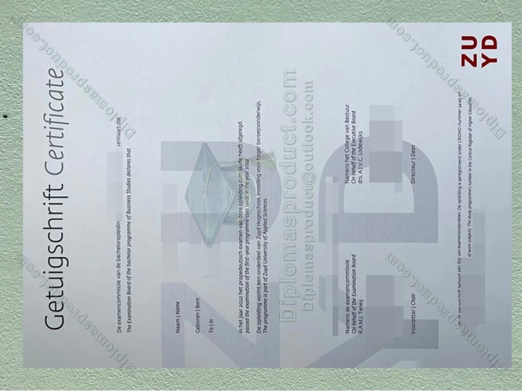 Zuyd University of Applied Sciences Diploma, Zuyd University of Applied Sciences Degree