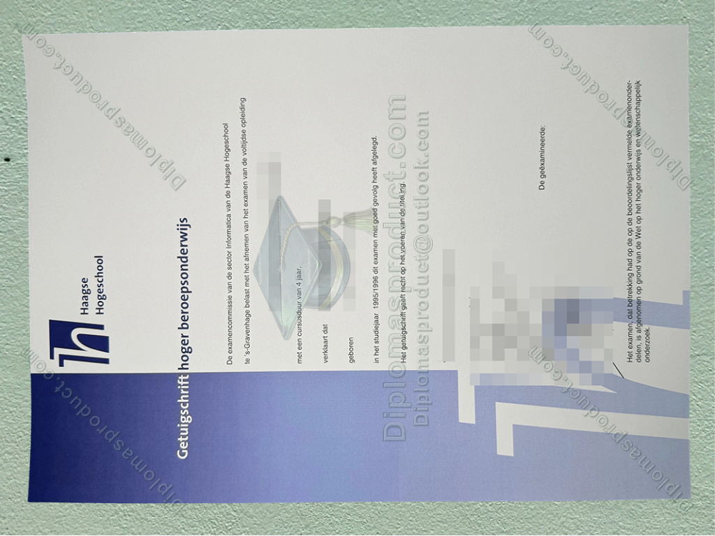haagse hogeschool Diploma, haagse hogeschool Degree