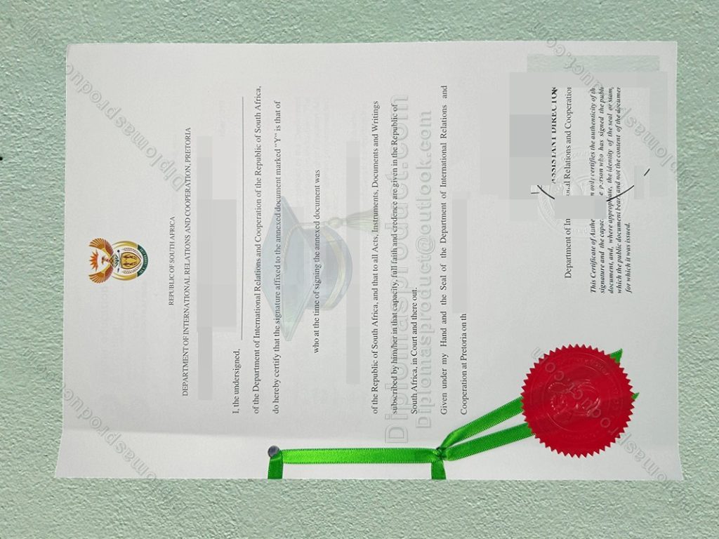 South Africa apostille, south africa certificate authentication