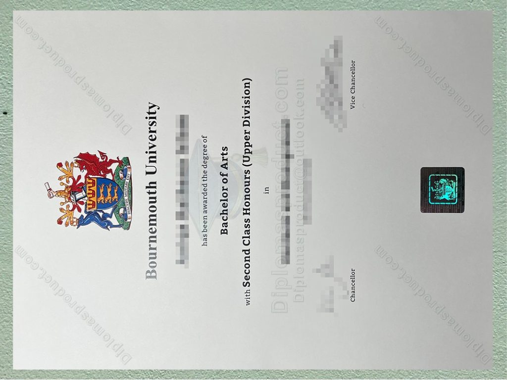 Bournemouth University Degree, Bournemouth University Diploma