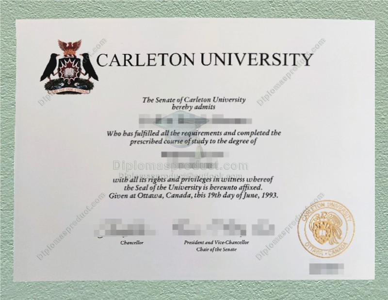 Carleton University diploma, Carleton University degree Carleton University diploma, Carleton University degree