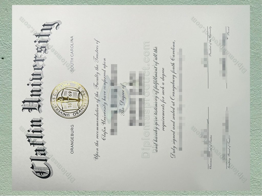 Claflin University Diploma, Claflin University Degree