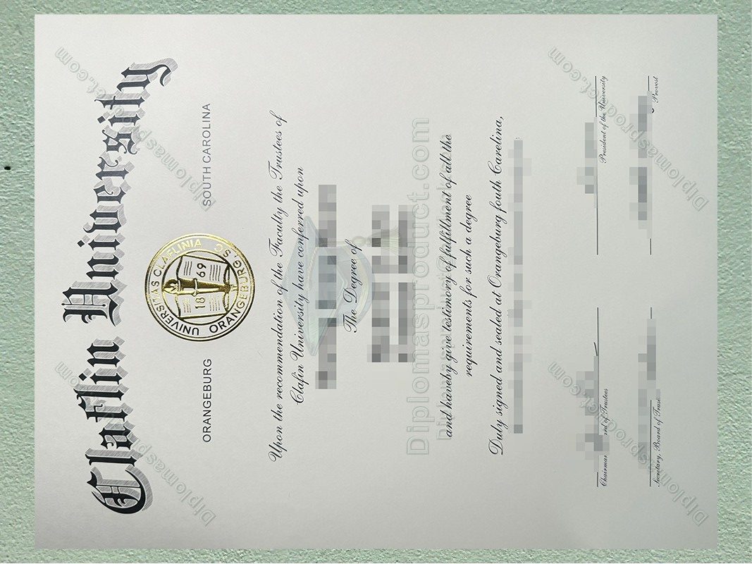 Claflin University Diploma, Claflin University Degree