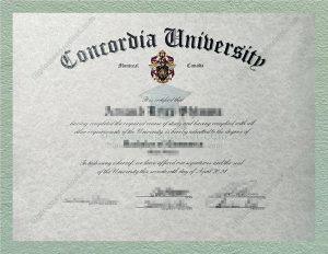Concordia University diploma, Concordia University degree
