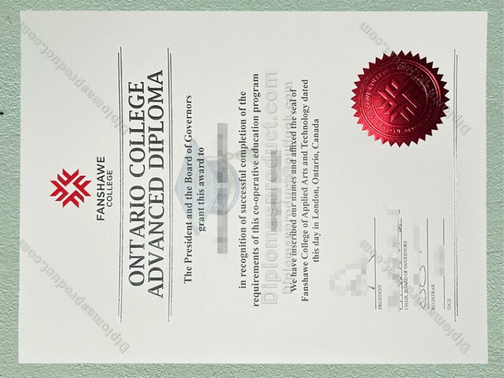 Fanshawe College Diploma, Fanshawe College Degree