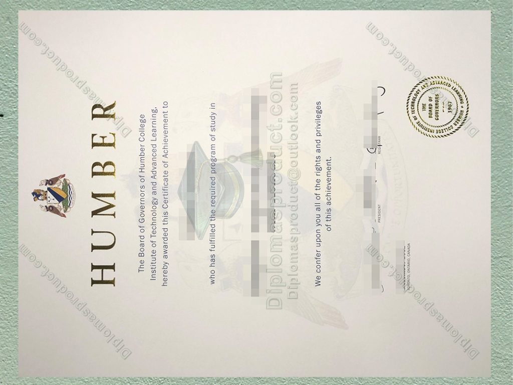 Humber College Diploma, Humber College Degree