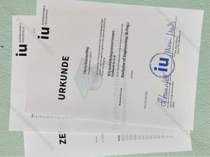 IU Internationale Hochschule Urkudne, IU Internationale Hochschule Zeugnis