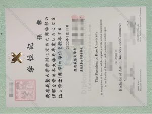Keio University Diploma, Keio University Degree