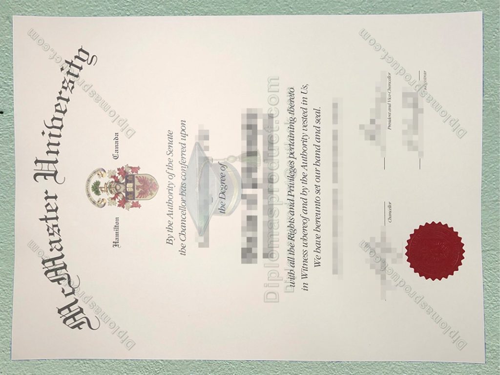 McMaster University degree, McMaster University diploma