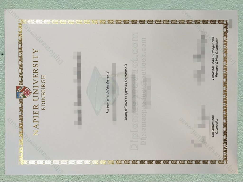Napier University Edinburgh Diploma, Napier University Edinburgh Degree