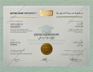 NDU Degree, Notre Dame University–Louaize Diploma