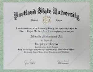 Portland State University Diploma, Portland State University Degree