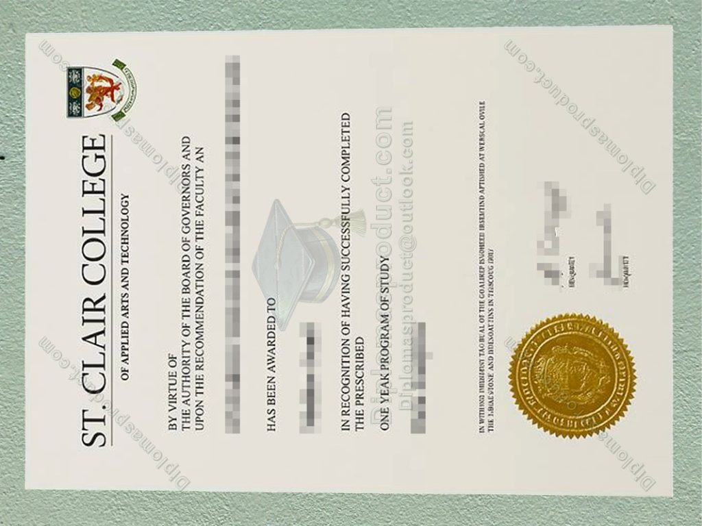St Clair College Diploma, St Clair College Degree