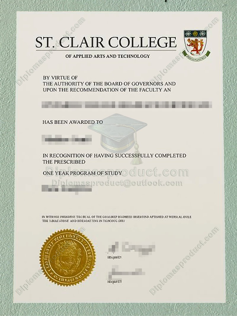 St. Clair College Diploma, St. Clair College Certificate St. Clair College Diploma, St. Clair College Certificate