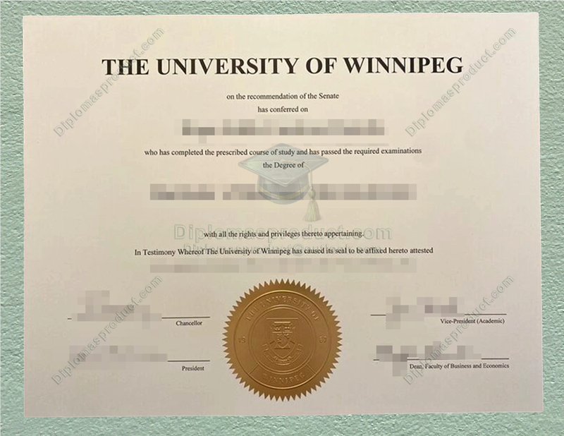 The University of Winnipeg Diploma, The University of Winnipeg Degree The University of Winnipeg Diploma, The University of Winnipeg Degree