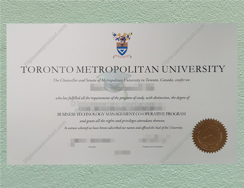 Toronto Metropolitan University Diploma, Toronto Metropolitan University Degree Toronto Metropolitan University Diploma, Toronto Metropolitan University Degree