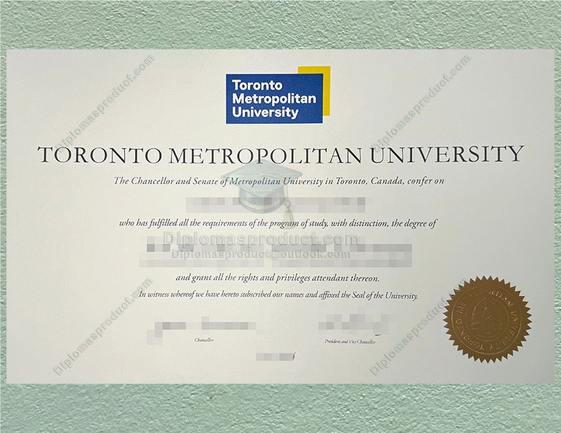 Toronto Metropolitan University Diploma, TMU Degree Toronto Metropolitan University Diploma, TMU Degree