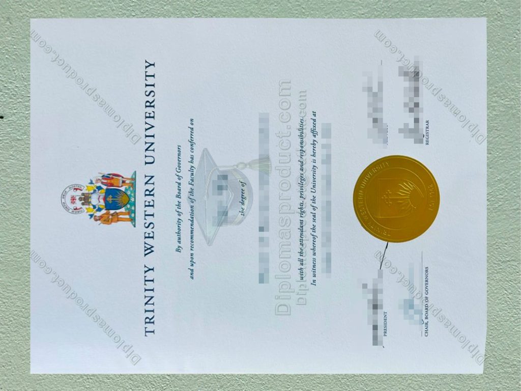 Trinity Western University Diploma, Trinity Western University Degree
