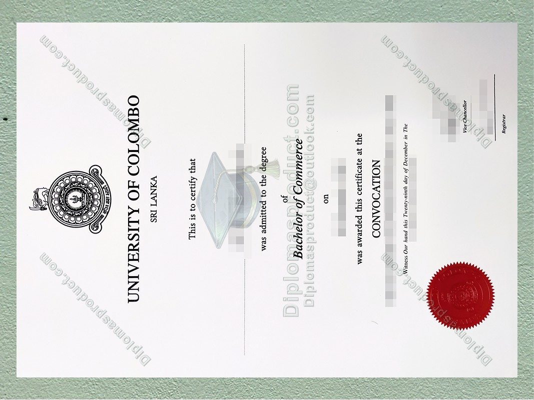 How do I handle a lost University of Colombo diploma?