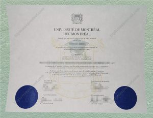 Université de Montréal Diploma, Université de Montréal Degree