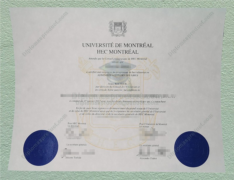 Université de Montréal Diploma, Université de Montréal Degree Université de Montréal Diploma, Université de Montréal Degree