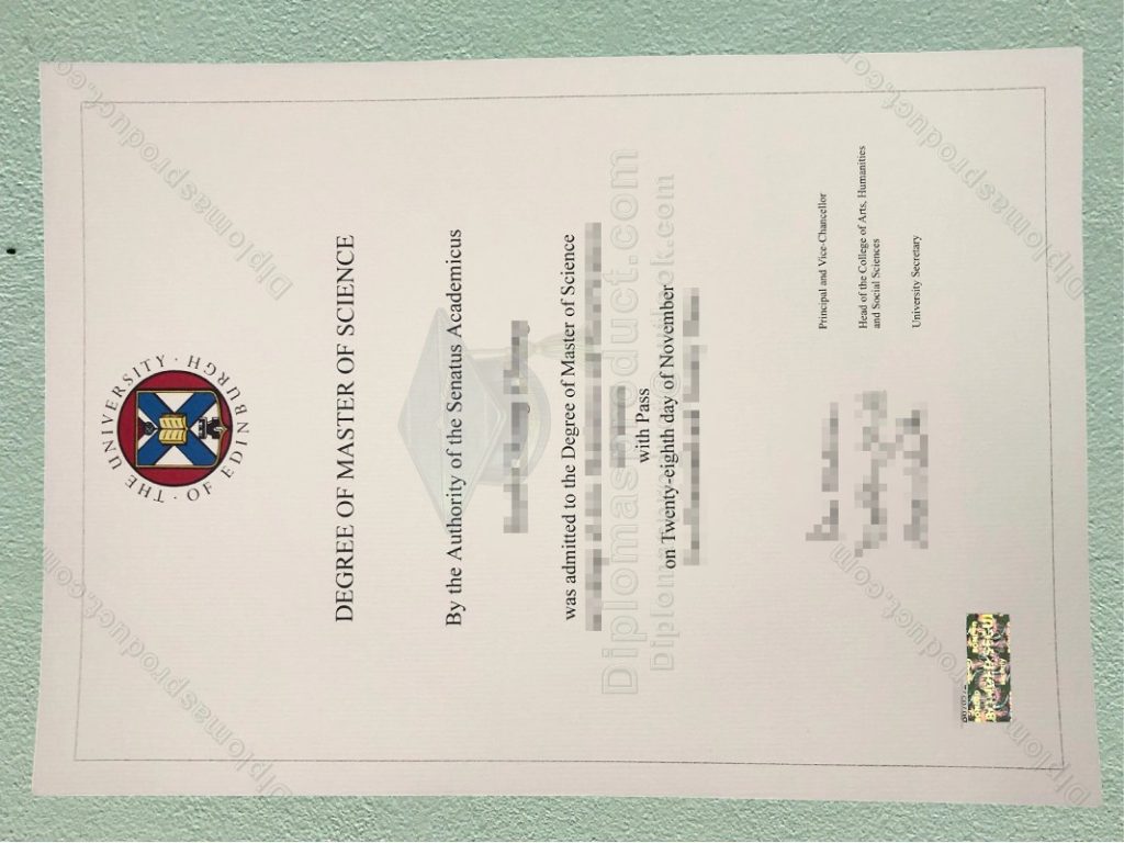 University of Edinburgh diploma, University of Edinburgh degree