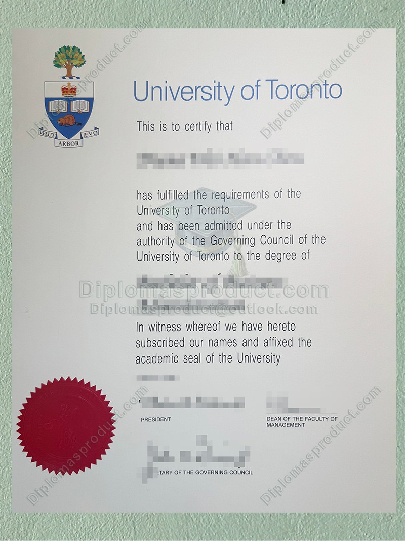 University of Toronto Degree, University of Toronto Diploma University of Toronto Degree, University of Toronto Diploma