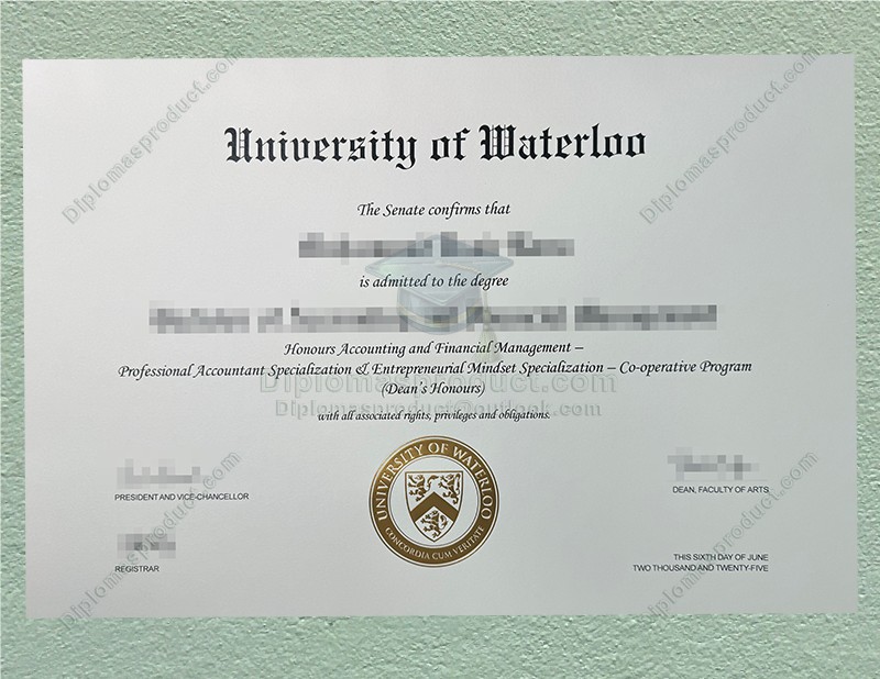 University of Waterloo diploma University of Waterloo diploma