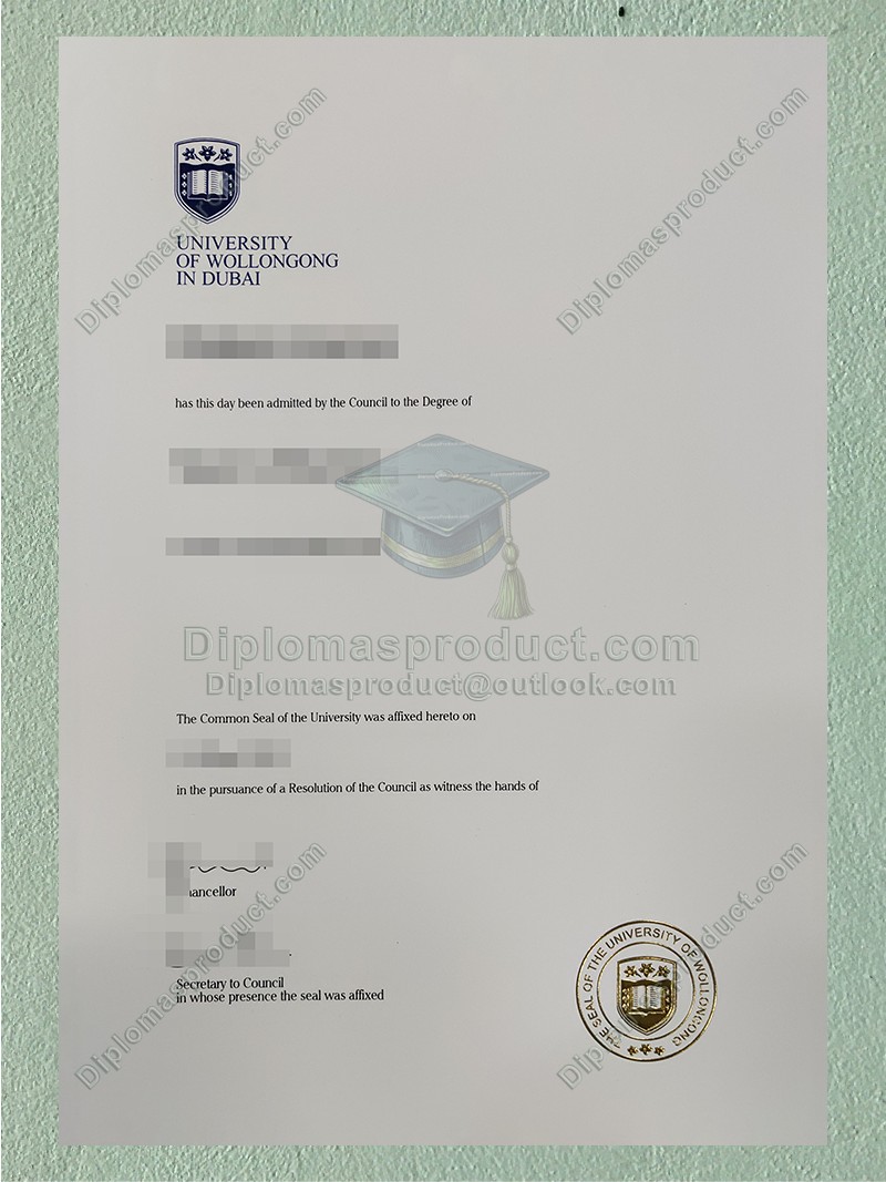 University of Wollongong in Dubai Diploma, University of Wollongong in Dubai Degree
