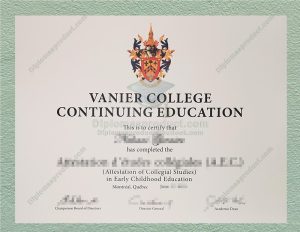 Vanier College Diploma, Vanier College Degree