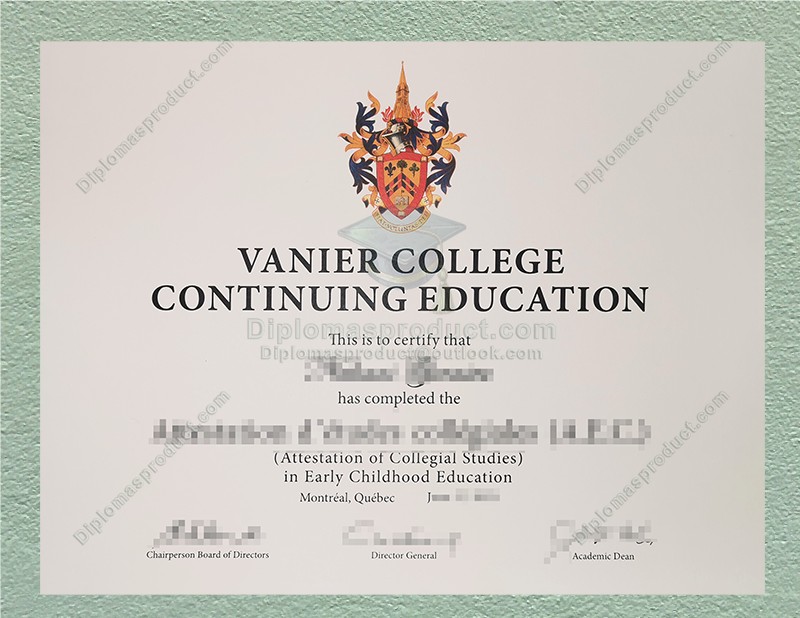 Vanier College Diploma, Vanier College Degree Vanier College Diploma, Vanier College Degree