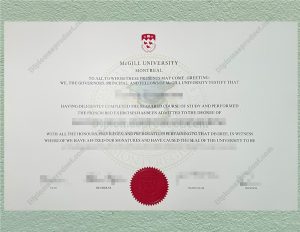 mcgill university Diploma, mcgill university Degree