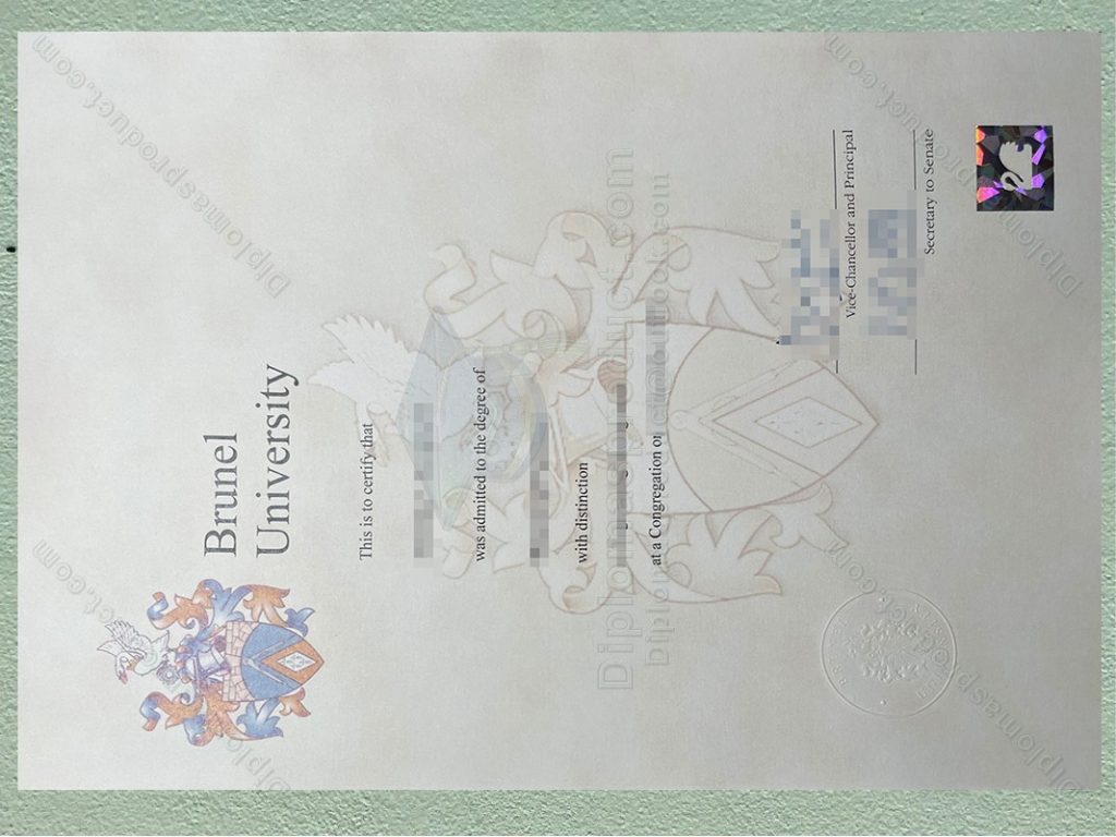 Brunel University degree, Brunel University diploma