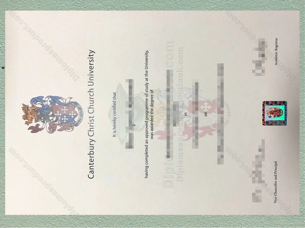 Canterbury Christ Church University Degree, Canterbury Christ Church University Diploma