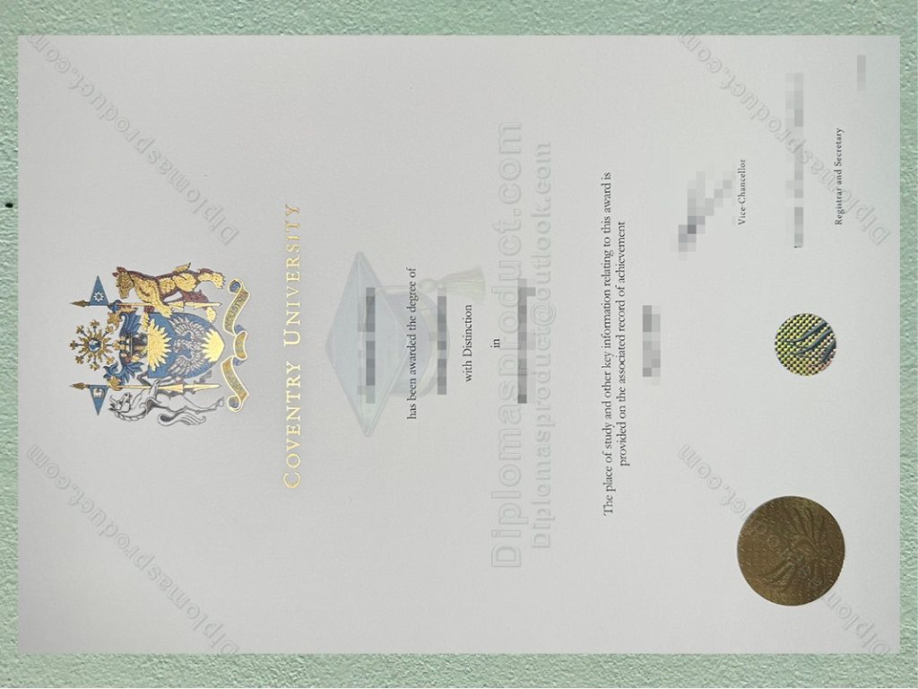 Coventry University Degree, Coventry University Diploma