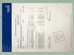 Coventry University Transcript, Coventry University Degree