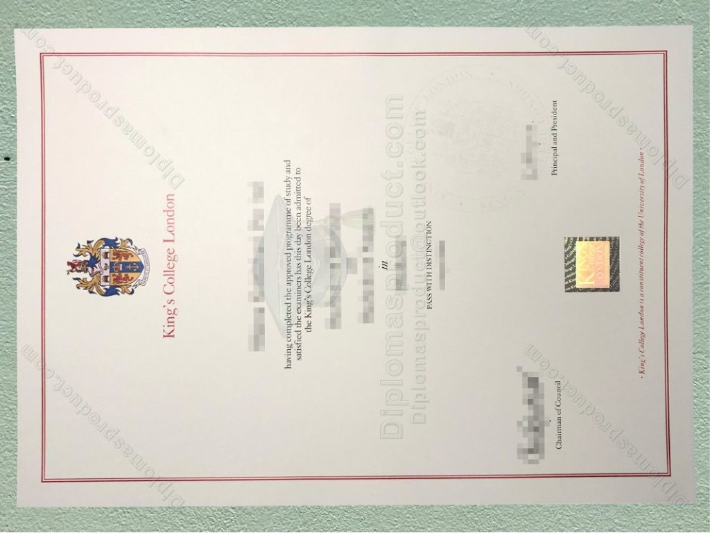 King's College London Degree, King's College London Diploma