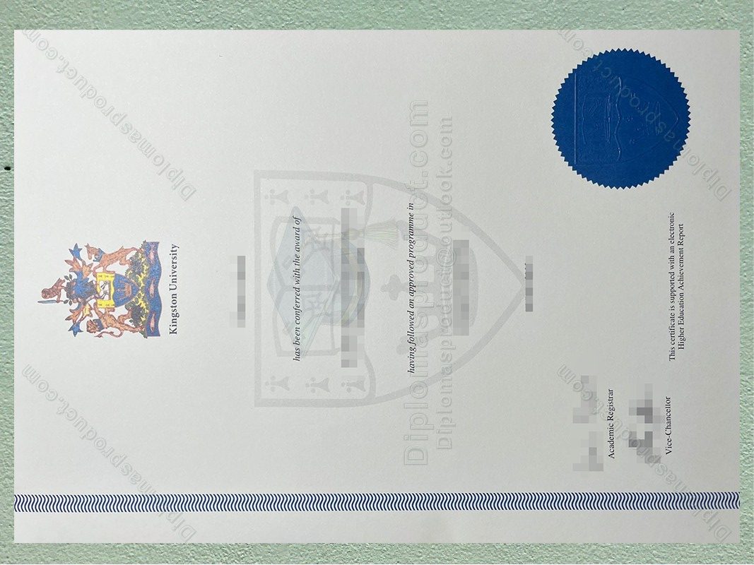 Kingston University degree, Kingston University diploma