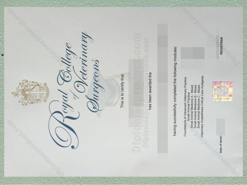 Royal College of Veterinary Surgeons certificate, Royal College of Veterinary Surgeons degree