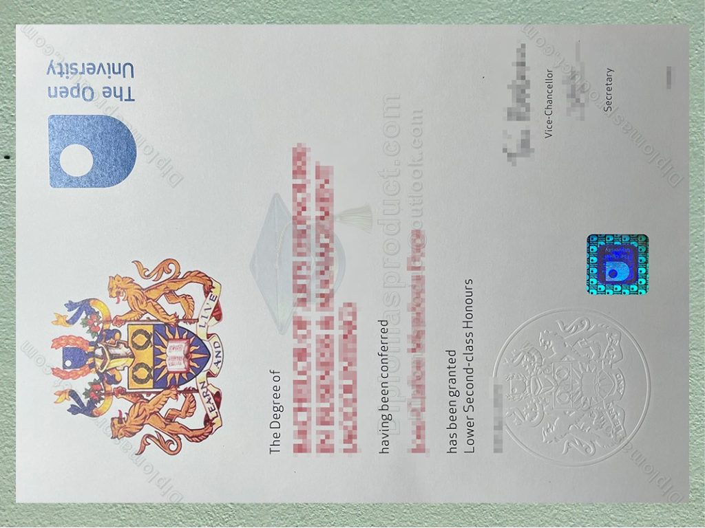 The open university Degree, The open university Diploma