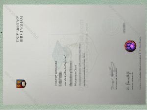 University of Birmingham degree, University of Birmingham diploma