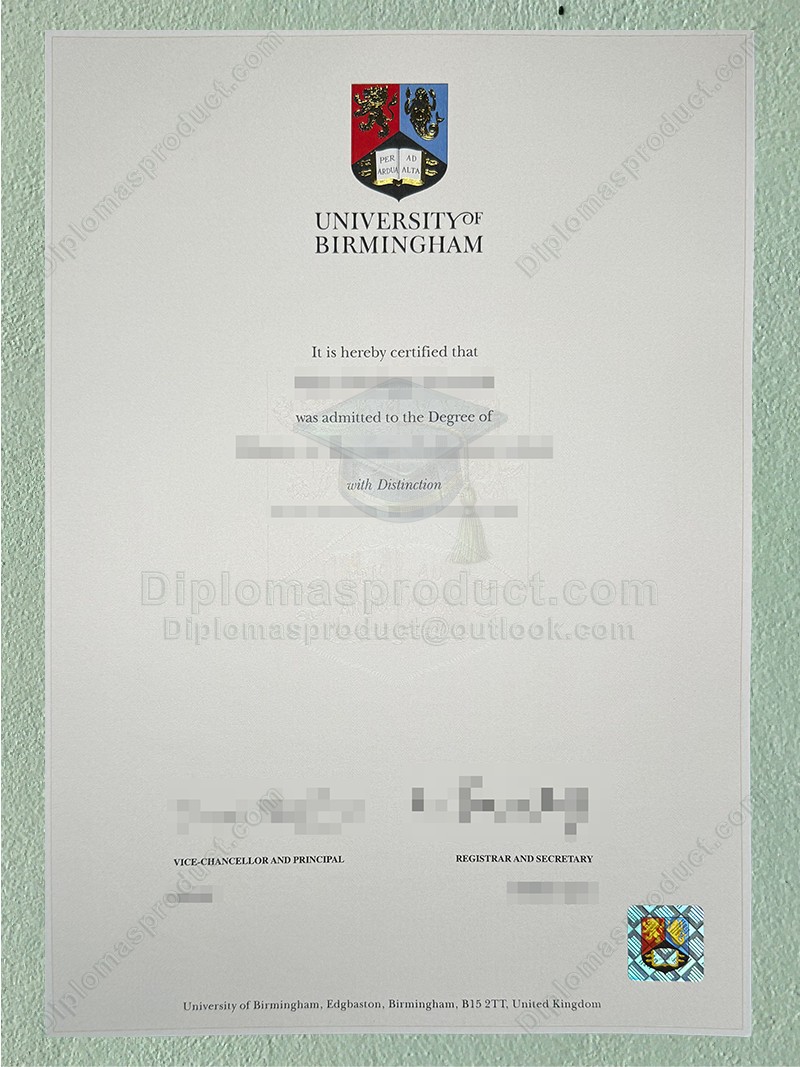 University of Birmingham diploma, University of Birmingham degree University of Birmingham diploma, University of Birmingham degree