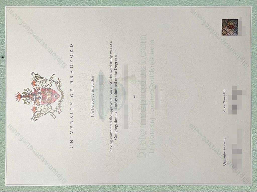 University of Bradford Degree, University of Bradford Diploma