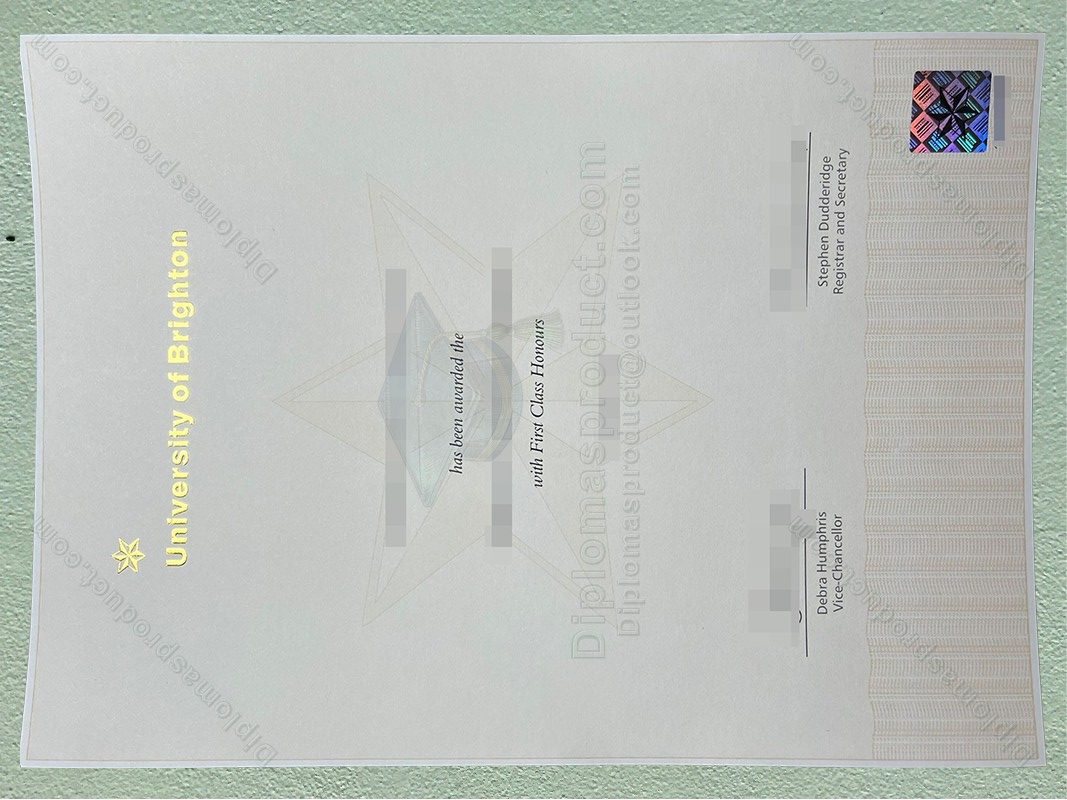 University of Brighton diploma, University of Brighton degree