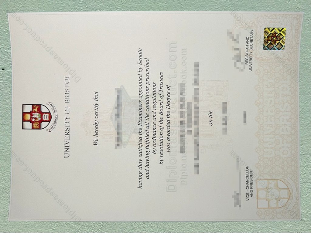 University of Bristol Degree, University of Bristol Diploma