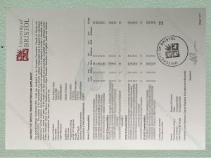 University of Brtistol Transcript, University of Brtistol Degree
