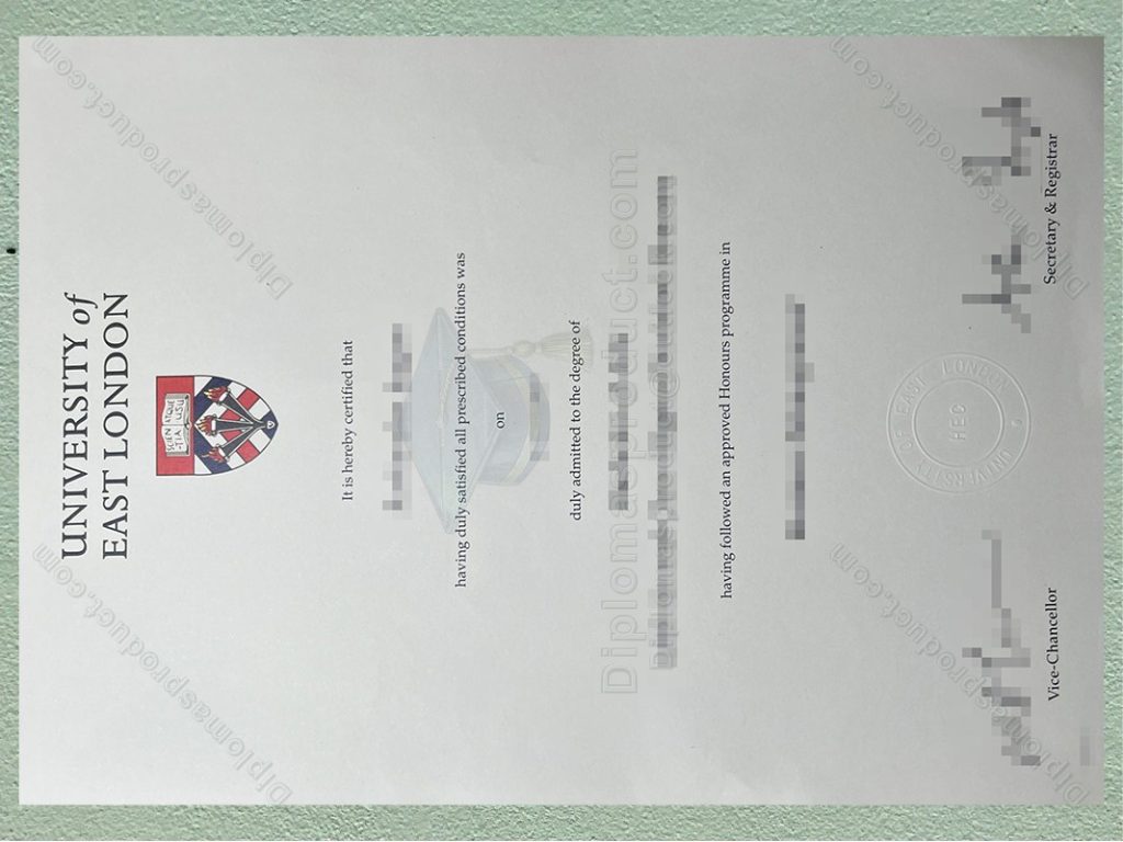 University of East London Degree, University of East London Diploma