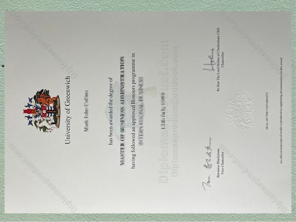 University of Greenwich Degree, University of Greenwich Diploma