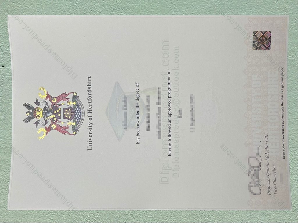 University of Hertfordshire Degree, University of Hertfordshire Diploma