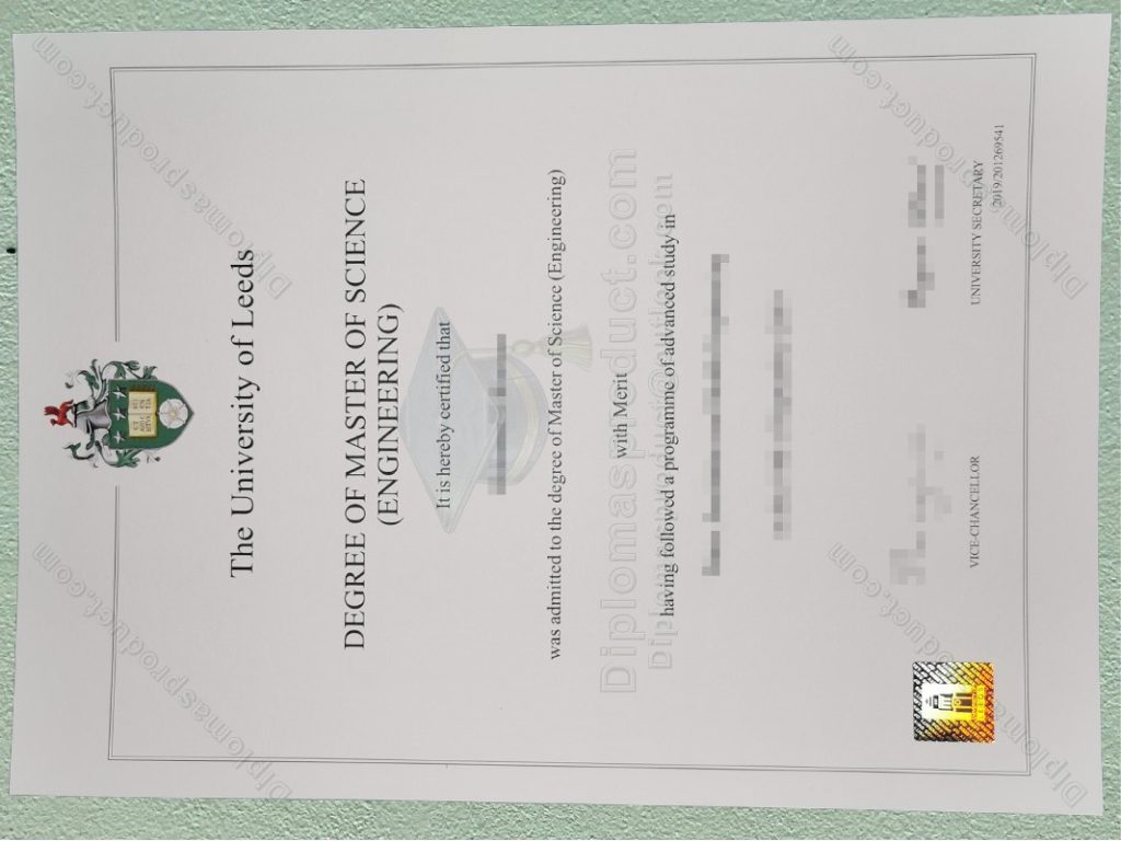 University of Leeds degree, University of Leeds diploma